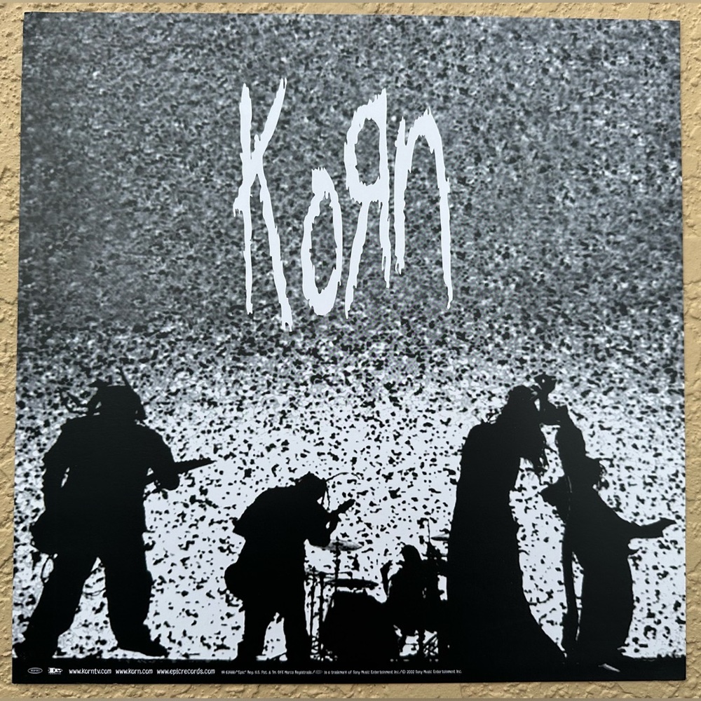 Korn Untouchables 2-Sided 12 X 12 Original Promo Poster 2002, Sony Music in VGC
